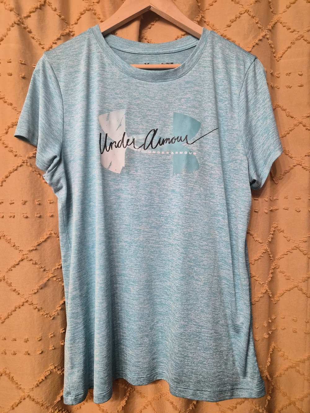 Under Armour Aqua Heather Short Sleeve Performance Tee
